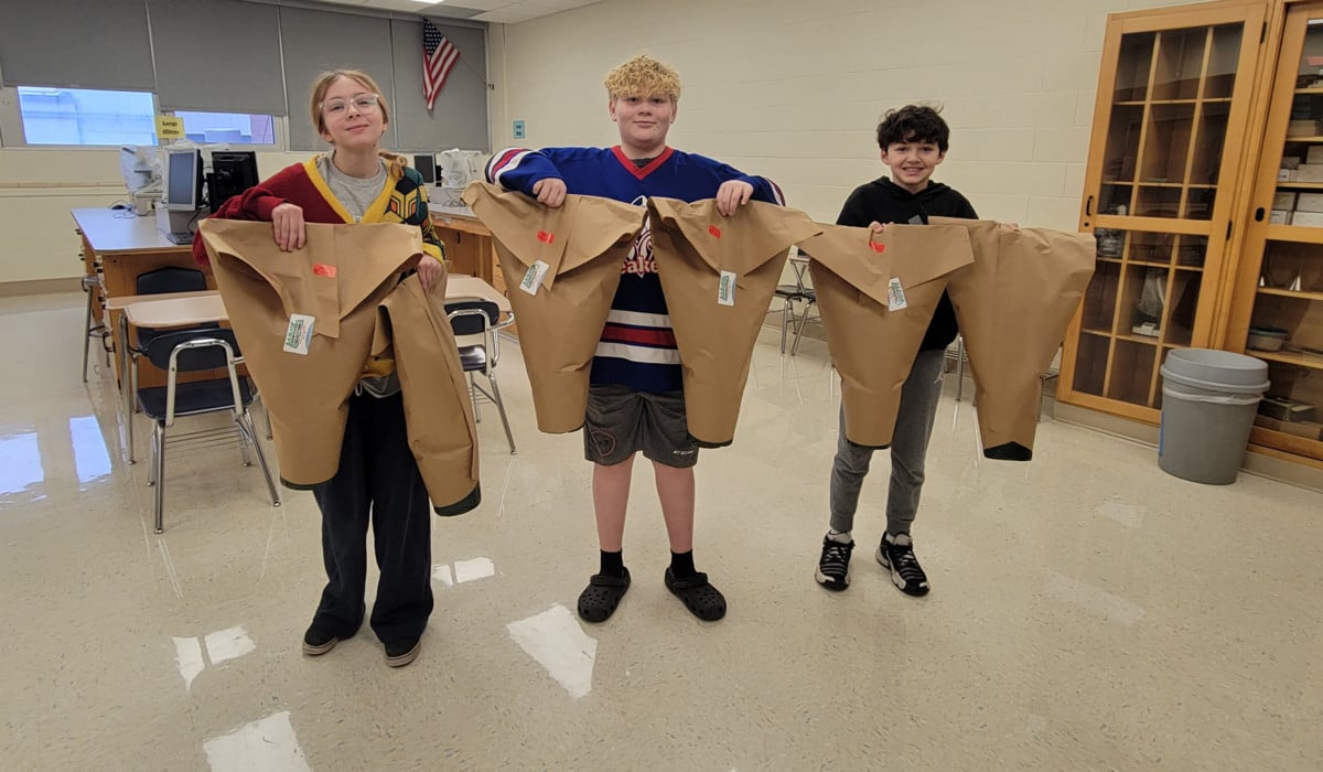 Delivering Poinsettias