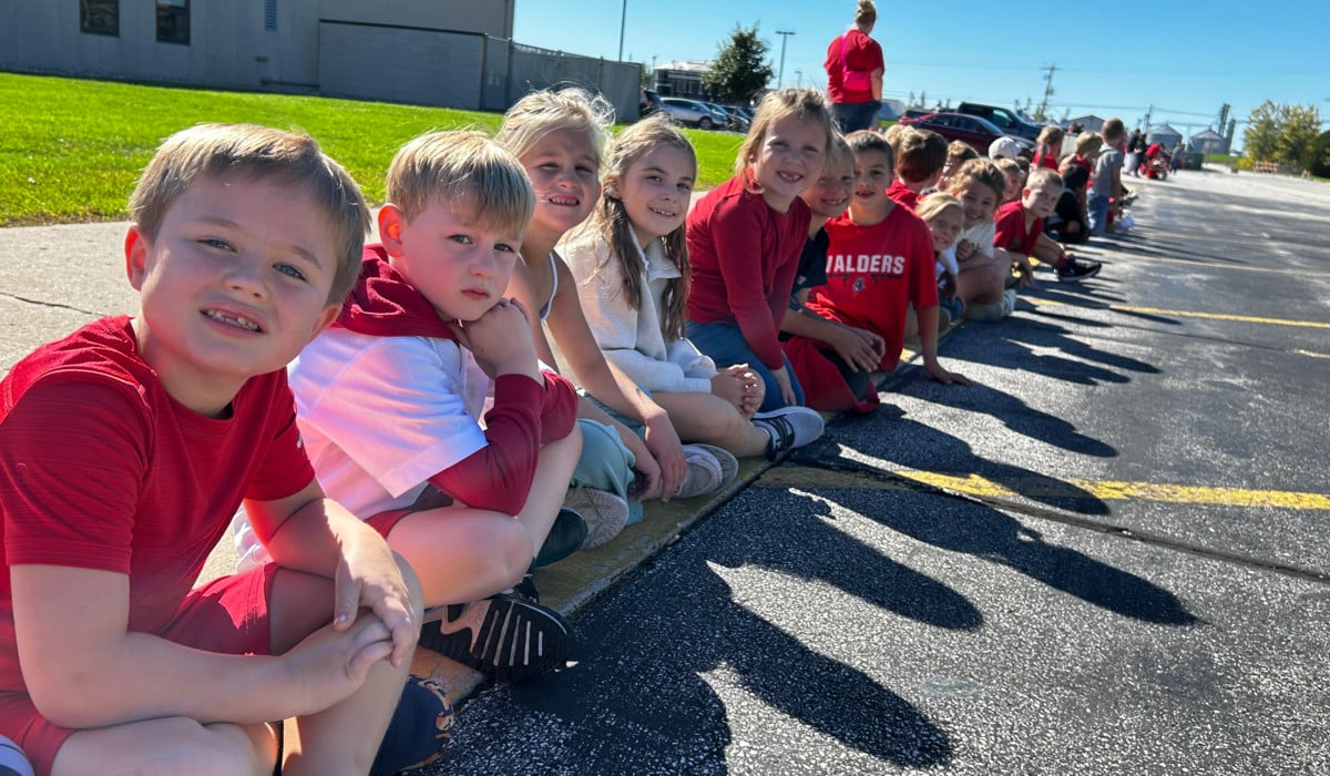 Waiting for a parade